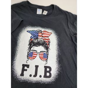 Woman FJB Flag Black‎ Shirt Size L